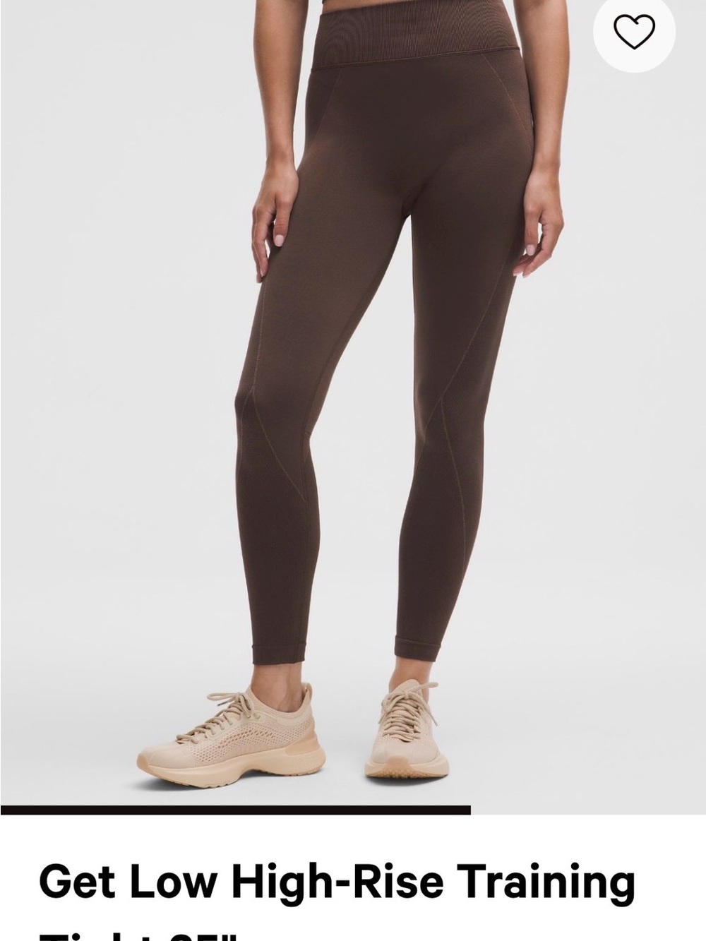 lululemon athletica Brown High-Rise Training Leggings